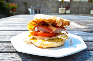 Egg Sandwich Tower