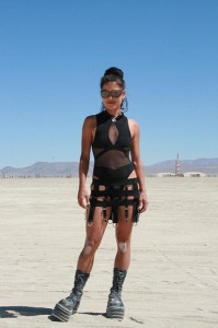 Steampunk fashion at Burning Man