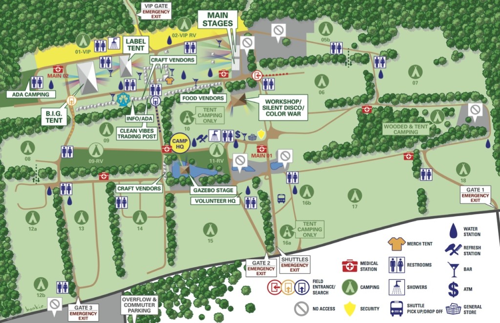 New Camp Bisco Festival Map! – The Flying One