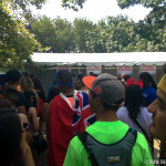 Security checkpoint at Electric Zoo